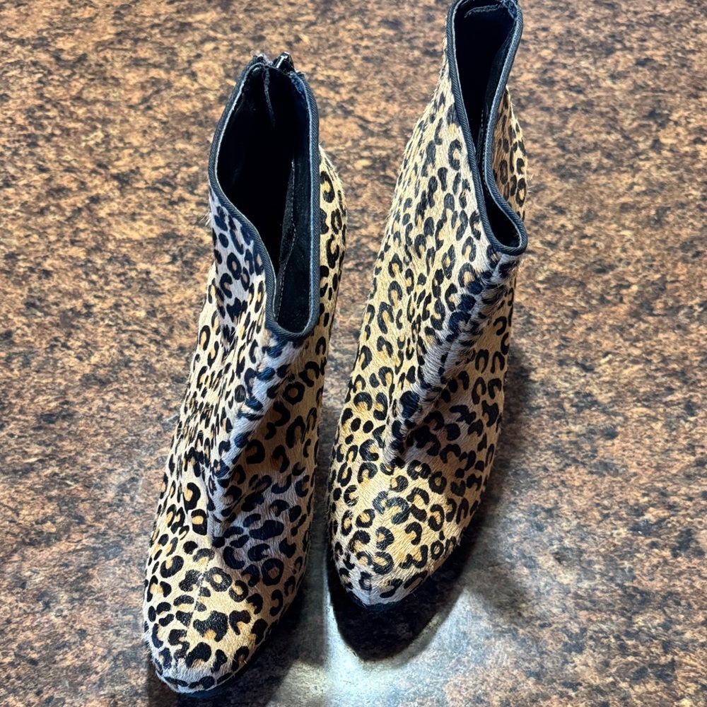 Aldo Animal Print Ankle Booties